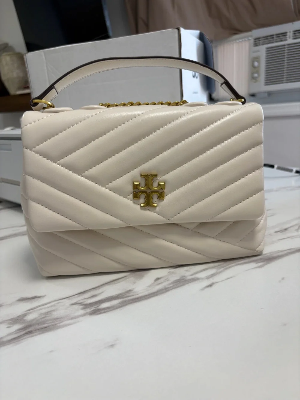 Tory Burch Kira Chevron Convertible Shoulder Bag